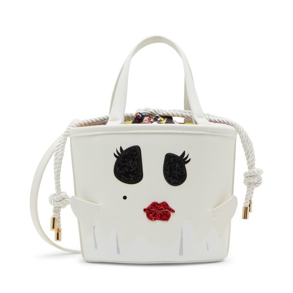 Ghost Girl White Bucket Handbag