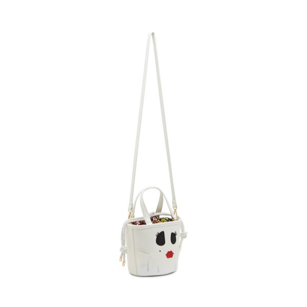 Ghost Girl White Bucket Handbag