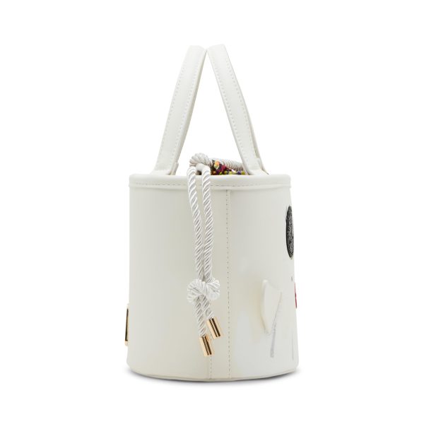 Ghost Girl White Bucket Handbag