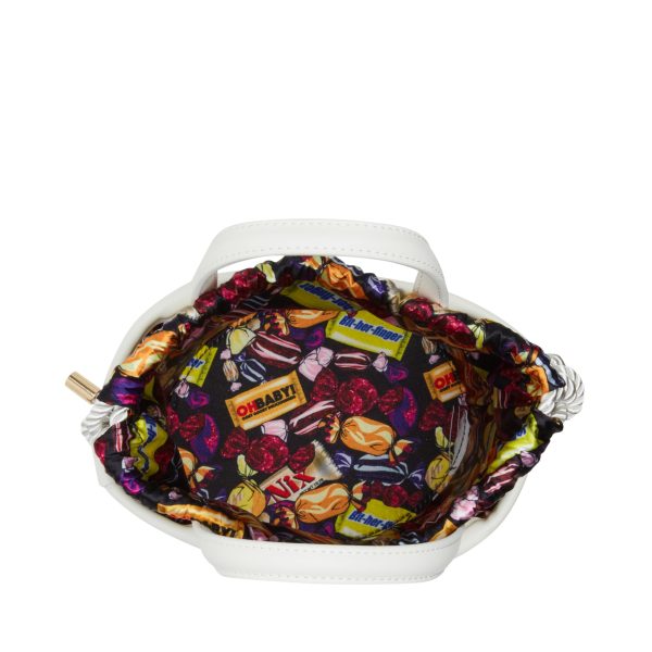 Ghost Girl White Bucket Handbag