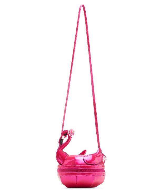 Pink Swan Shopping Crossbody Bag