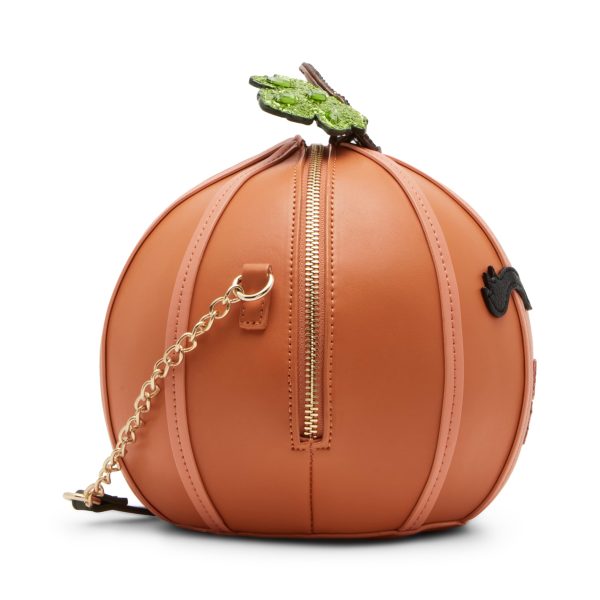 Pumpkin smiley face personalised handbag
