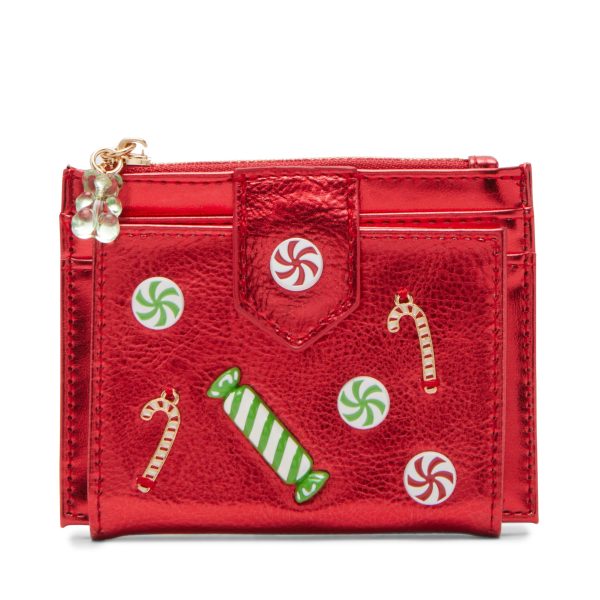 Red Holiday Candy Bifold Wallet