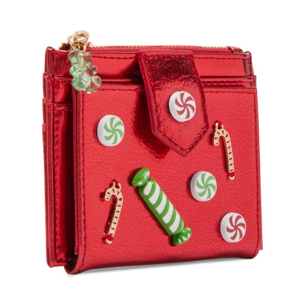 Red Holiday Candy Bifold Wallet