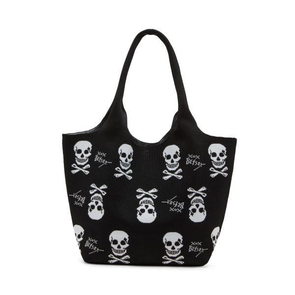Simple Skull Print Shopping Tote