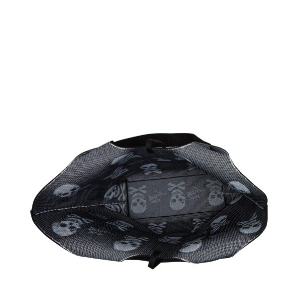 Simple Skull Print Shopping Tote