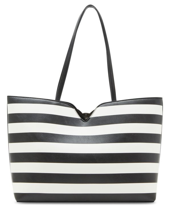 Striped Personalized Bow Tote Bag
