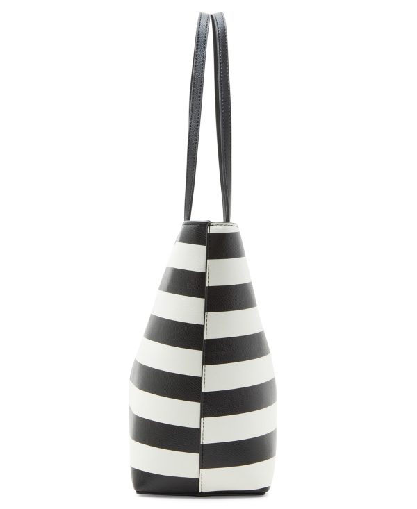 Striped Personalized Bow Tote Bag