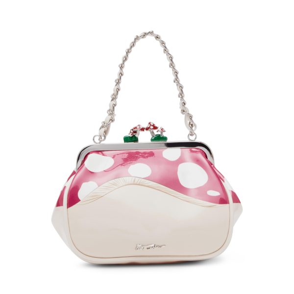 Vintage Mushroom Kiss Shopping Tote Bag