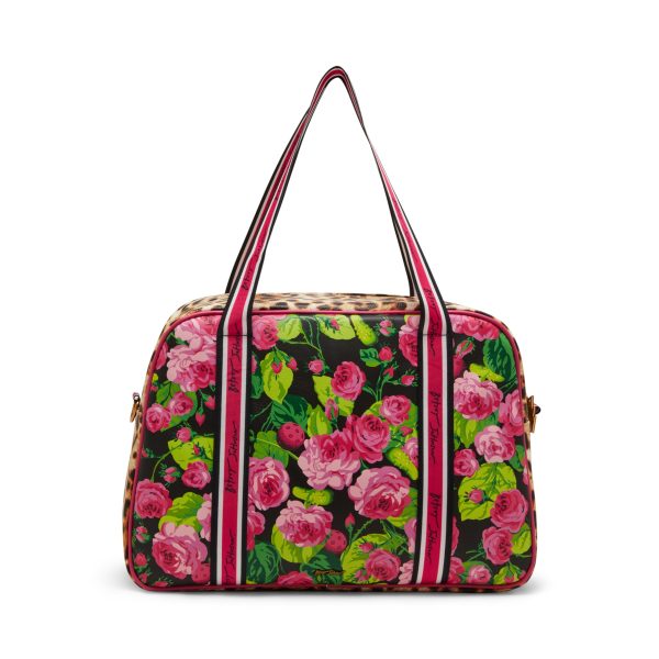 Vintage Rose Print Theme Shoulder Bag